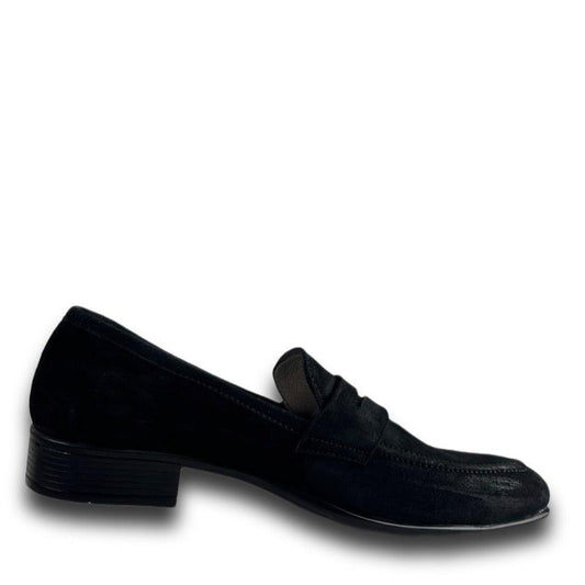 Classic Black Suede Loafers for Men